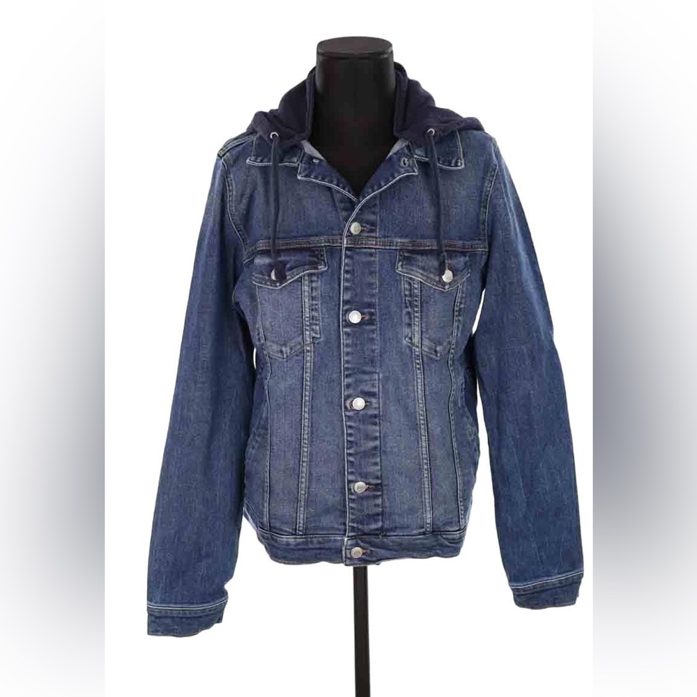 ZADIG & VOLTAIRE MEN/women Blue Denim Jacket with Hood